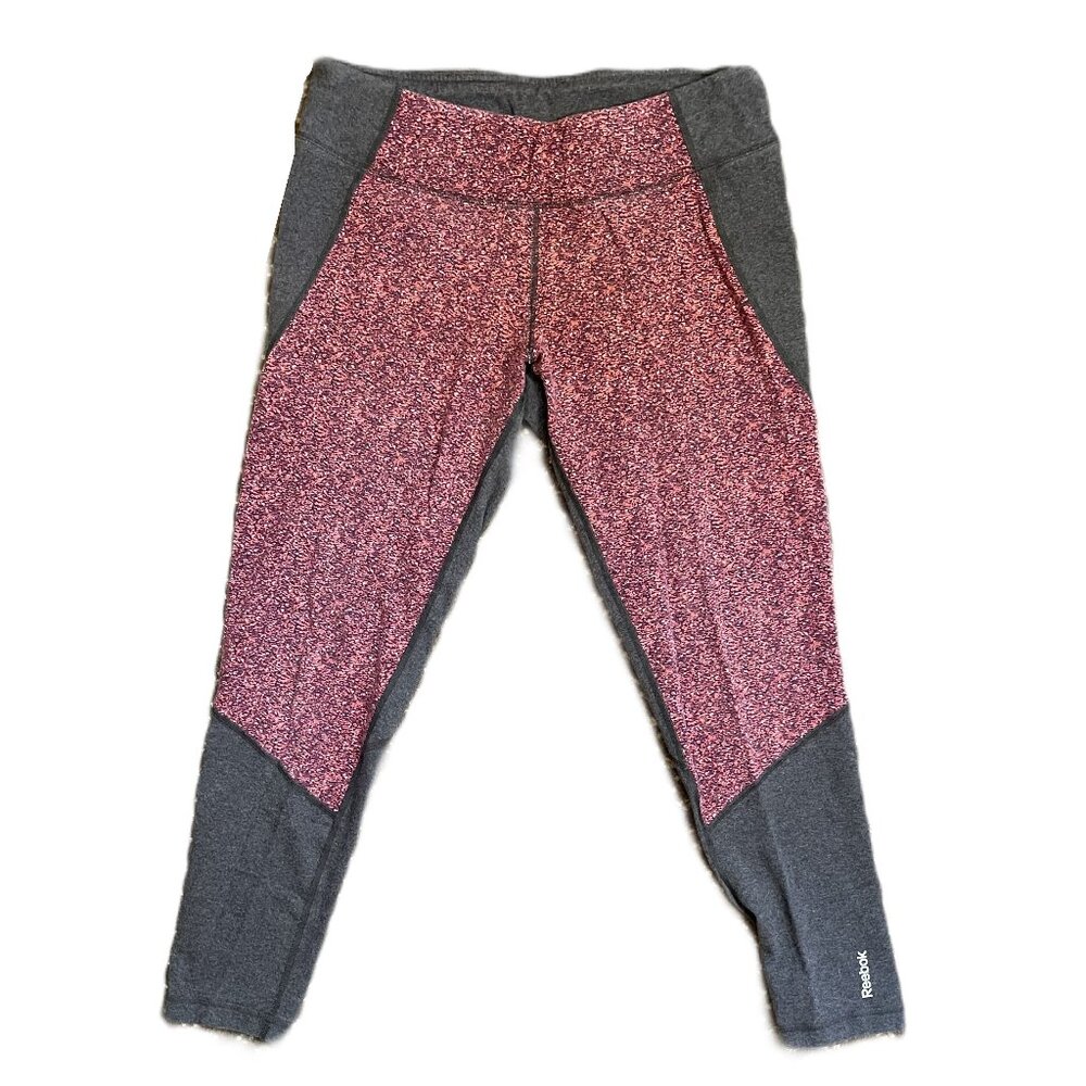 Reebok Women’s Multicolor Two Tone Workout Leggings Size Extra Large